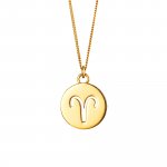 Halskette Widder Sternzeichen 925/- Sterling Silber vergoldet günstig online kaufen