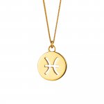 Halskette Fische Sternzeichen 925/- Sterling Silber vergoldet günstig online kaufen