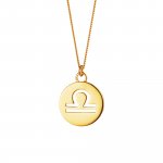 Halskette Waage Sternzeichen 925/- Sterling Silber vergoldet günstig online kaufen
