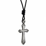 Anhänger mit Kette 925/- Sterling Silber oxidiert Kreuz günstig online kaufen