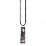 Anhänger mit Kette 925/- Sterling Silber oxidiert Wellen günstig online kaufen