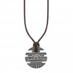 Anhänger mit Kette 925/- Sterling Silber oxidiert Münze günstig online kaufen