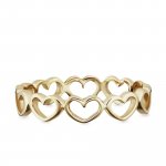 Ring 925/- Sterling Silber vergoldet Herzen günstig online kaufen