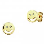Ohrstecker 925/- Sterling Silber vergoldet Smile günstig online kaufen