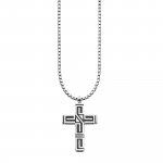 Anhänger mit Kette 925/- Sterling Silber rhodiniert Kreuz günstig online kaufen