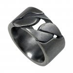 Ring 925/- Sterling Silber matt oxidiert schwarz günstig online kaufen