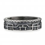 Ring 925/- Sterling Silber oxidiert Linien Japan günstig online kaufen