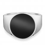 Ring 925/- Sterling Silber rhodiniert Onyx günstig online kaufen