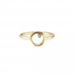 Ring 925 Sterling Silber gelb vergoldet Zirkonia günstig online kaufen