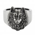 Ring 925/- Sterling Silber oxidiert Wolf Europa günstig online kaufen