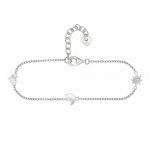 Armband 925 Sterling Silber rhodiniert Sonne - Mond - Stern günstig online kaufen