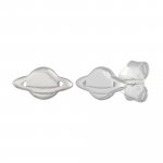 Ohrstecker 925 Sterling Silber rhodiniert Planet Saturn günstig online kaufen