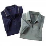 Poloshirt mit Ziperkragen im Set günstig online kaufen