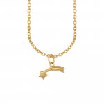 Anhänger mit Kette 925/- Sterling Silber vergoldet Sternschnuppe günstig online kaufen