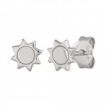 Ohrstecker 925 Sterling Silber rhodiniert Sonne günstig online kaufen