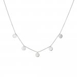 Halskette 925 Sterling Silber rhodiniert Plättchen Boho günstig online kaufen