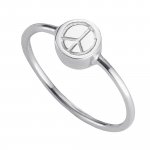 Ring 925/- Sterling Silber rhodiniert Peace günstig online kaufen