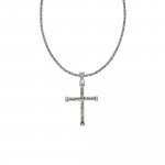 Halskette Silber 925 poliert mit Kreuz-Anhänger 55cm lang Königskette 2,2mm günstig online kaufen