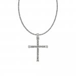 Halskette Silber 925 poliert mit Kreuz-Anhänger 55cm lang Königskette 2,2mm günstig online kaufen