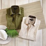 Baumwoll-Seersuckerhemd, beige günstig online kaufen