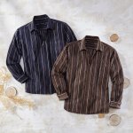 Chenille-Hemd mit Reißverschluss im Set günstig online kaufen