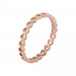 Ring 925/- Sterling Silber rosévergoldet Herz Stacking günstig online kaufen