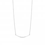 Halskette 925 Silber rhodiniert Zirkonia weiß günstig online kaufen