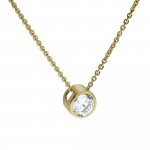 Halskette 375/- Gelbgold Zirkonia günstig online kaufen