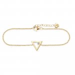 Armband 925 Sterling Silber gelb vergoldet Zirkonia Dreieck günstig online kaufen