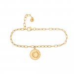 Armband 925 Silber Armband Münze vergoldet Kompass Sonne günstig online kaufen