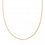 Collier 925 Silber vergoldet Panzerkette rund slim günstig online kaufen