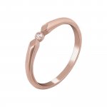 Ring 925 Silber rosévergoldet mit Zirkonia günstig online kaufen