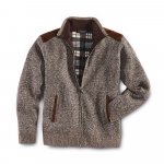 Thermo Strickjacke, braun-mel. günstig online kaufen