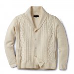 Strickjacke "Irland", wollweiß günstig online kaufen