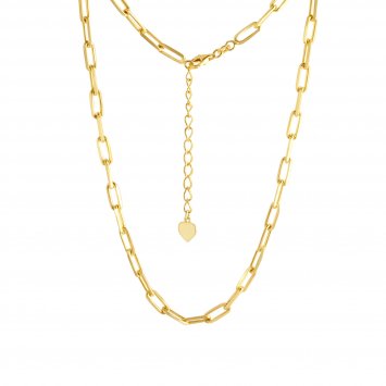 Collier 925 Sterling Silber vergoldet gelb