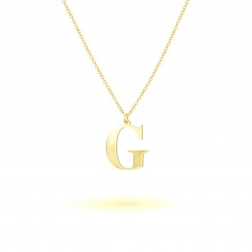 Anhänger mit Kette 925-Sterling Silber vergoldet Glänzend 45cm