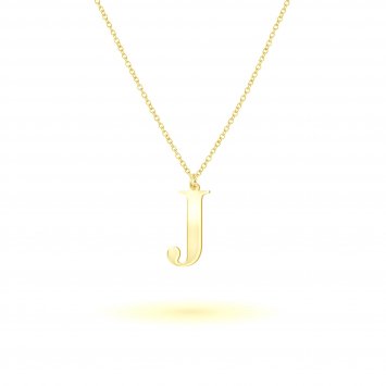 Anhänger mit Kette 925-Sterling Silber vergoldet Glänzend 45cm