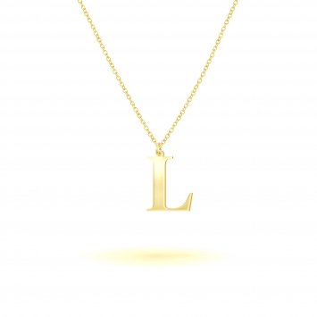 Anhänger mit Kette 925-Sterling Silber vergoldet Glänzend 45cm