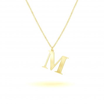 Anhänger mit Kette 925-Sterling Silber vergoldet Glänzend 45cm