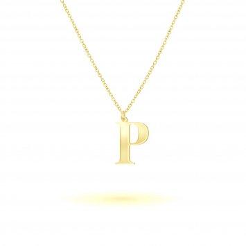 Anhänger mit Kette 925-Sterling Silber vergoldet Glänzend 45cm