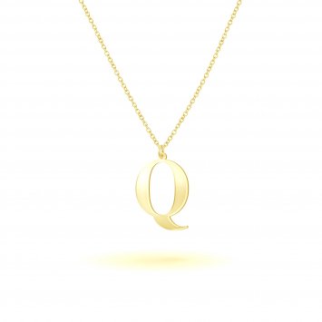 Anhänger mit Kette 925-Sterling Silber vergoldet Glänzend 45cm