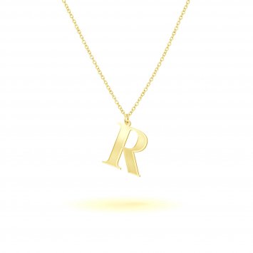 Anhänger mit Kette 925-Sterling Silber vergoldet Glänzend 45cm