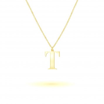 Anhänger mit Kette 925-Sterling Silber vergoldet Glänzend 45cm