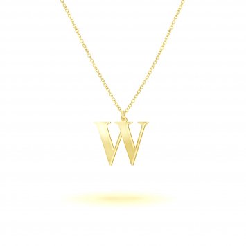 Anhänger mit Kette 925-Sterling Silber vergoldet Glänzend 45cm