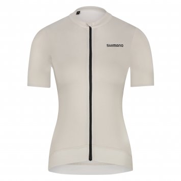 Kurzarm- Fahrradtrikot Woman's STILE,Feather Beige