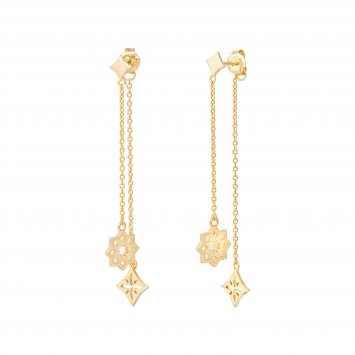 Ohrringe 925 Silber vergoldet Anhänger