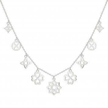 Collier 925 Silber rhodiniert Anhänger