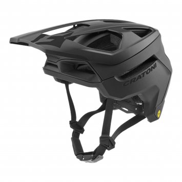 MTB Fahrradhelm Madflex MIPS Recco, schwarz matt