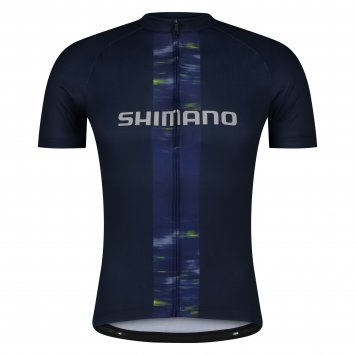 Fahrrad-Kurzarmtrikot LOGO, navy