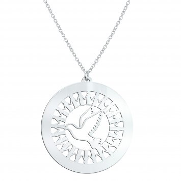 Anhänger mit Kette 925-Sterling Silber Glänzend 42/45cm